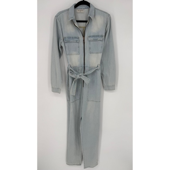 One Teaspoon Denim - ONE TEASPOON ANGEL CLAUDIA OVERALL DENIM JUMPSUIT XS NWT